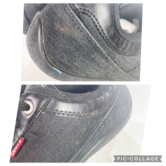 Levi’s Strauss Sneakers Casual Athletic Shoes Men’s Black Textile Upper Size 8.5 - Picture 10 of 10